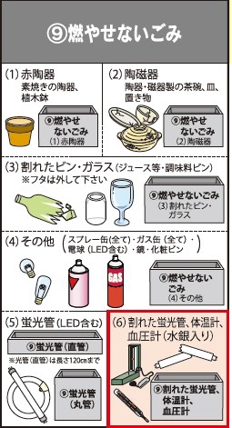 燃やせないごみ